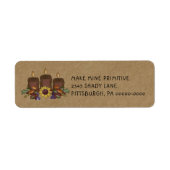 Herbstkerzen und Sonnenblumen primitiv (Vorne)