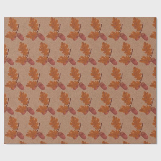 Herbstkerzenmuster Geschenkpapier (Flach)