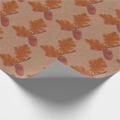 Herbstkerzenmuster Geschenkpapier (Ecke)