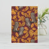 Herbstkeule auf dunkelrot (Stehend Vorderseite)