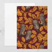 Herbstkeule auf dunkelrot (Vorne/Hinten)