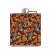 Herbstkeule auf dunkelrot flachmann (Rückseite)