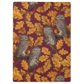 Herbstkeule auf dunkelrot klemmbrett (Rückseite)