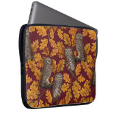 Herbstkeule auf dunkelrot laptopschutzhülle (Vorne Rechts)