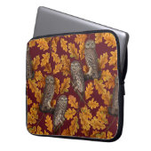 Herbstkeule auf dunkelrot laptopschutzhülle (Vorderseite Links)