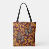 Herbstkeule auf dunkelrot tasche (Rückseite)