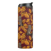 Herbstkeule auf dunkelrot thermosbecher (Nach links gedreht)