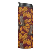 Herbstkeule auf dunkelrot thermosbecher (Nach rechts gedreht)
