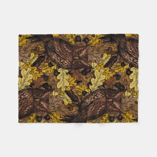 Herbstkeule Fleecedecke (Vorderseite (Horizontal))