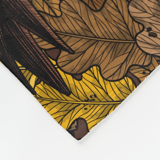 Herbstkeule Fleecedecke (Ecke)