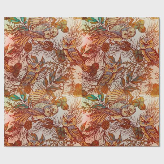 Herbstkeule Vintag Geschenkpapier (Flach)