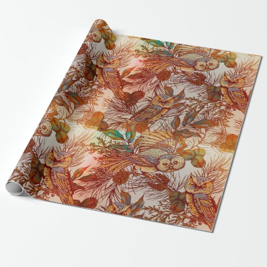 Herbstkeule Vintag Geschenkpapier (Ungerollt)