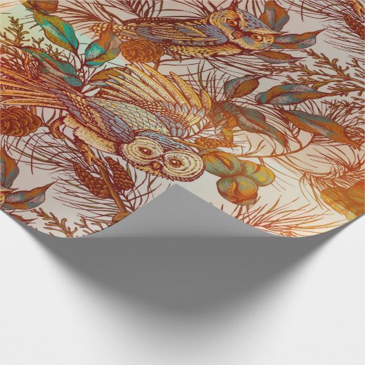 Herbstkeule Vintag Geschenkpapier (Ecke)