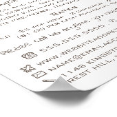 Herbstkind, Babysitter, Tagesbetreuung, Kinderzimm Poster (Ecke)