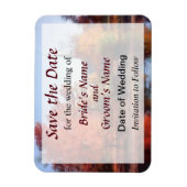 Herbstkirche Save the Date Magnet (Vertikal)