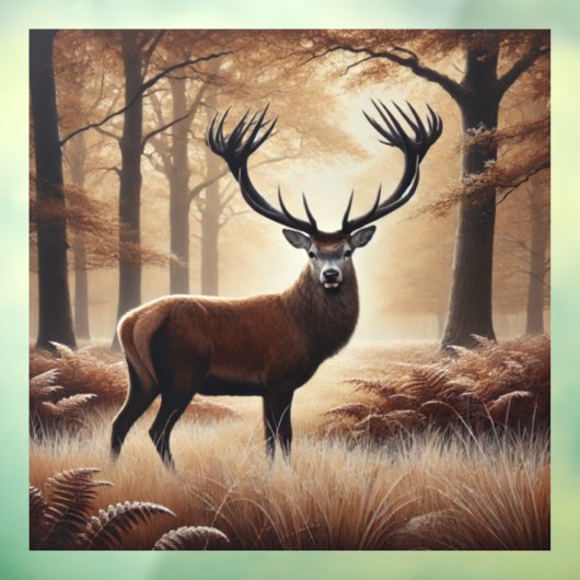 Herbstklammer Fensteraufkleber (Blatt 3)