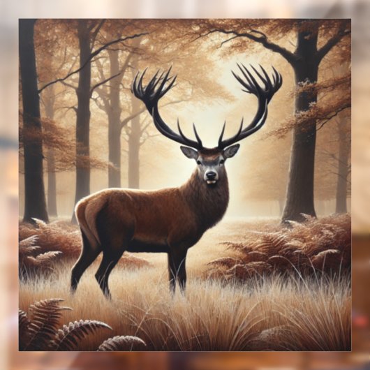 Herbstklammer Fensteraufkleber (Blatt 2)