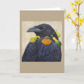 Herbstklebekarte Karte (Gelbe Blume)