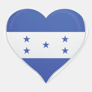 Herbstkleber der Liebe Honduras Herz-Aufkleber