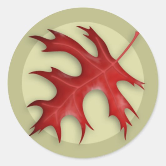 Herbstkleber für Button Runder Aufkleber (Vorderseite)