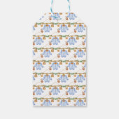 Herbstkleidung Boy Baby Dusche Geschenkanhänger (Rückseite)