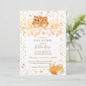 Herbstkleidung für Baby-Dusche Einladungen (Stehend Vorderseite)