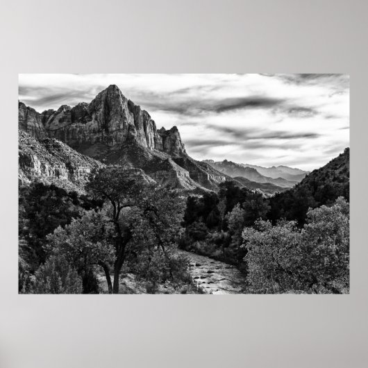 Herbstklimax B/W Poster (Vorne)