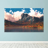 Herbstklippen (Triptych) Leinwanddruck (Insitu (Holzboden))