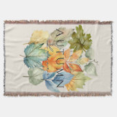 Herbstknacken Blätter Blanket - Gemütlicher Fall Z Decke (Vorderseite)