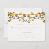 Herbstknottierter RSVP-Liebe RSVP Karte (Vorderseite)