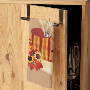 Herbstkochhalter Geschirrtuch