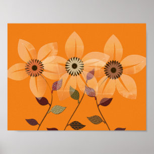 Herbstkollektion Abstraktes Herbstkollektiv Poster