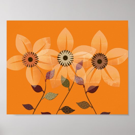 Herbstkollektion Abstraktes Herbstkollektiv Poster (Vorne)