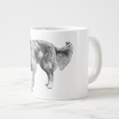 Herbstkomfort mit Schwarzen Dog Design Jumbo-Tasse (Vorderseite Rechts)
