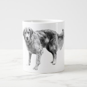 Herbstkomfort mit Schwarzen Dog Design Jumbo-Tasse