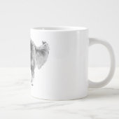 Herbstkomfort mit Schwarzen Dog Design Jumbo-Tasse (Rechts)
