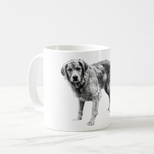Herbstkomfort mit Schwarzen Dog Design Kaffeetasse