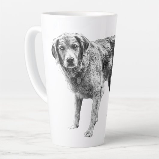 Herbstkomfort mit Schwarzen Dog Design Milchtasse (Linke Ecke)