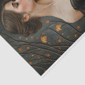 Herbstkönigin Black Gown Elegante Deko Seidenpapier (Ausschnitt)