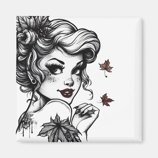 Herbstkönigin Magnet (Vorne)