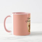 Herbstkorb, Blume, Pumpkins, Mais-Erntedank Tasse (Links)