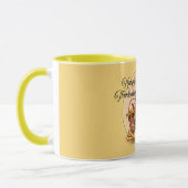 Herbstkorb, Blume, Pumpkins, Mais-Erntedank Tasse (Links)