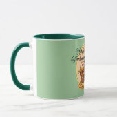 Herbstkorb, Blume, Pumpkins, Mais-Erntedank Tasse (Links)