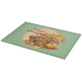Herbstkorb, Blume, Pumpkins, Maisrunde Schneidebrett (Ecke)