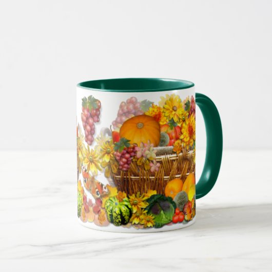 Herbstkorb Tasse (VorderseiteRechts)