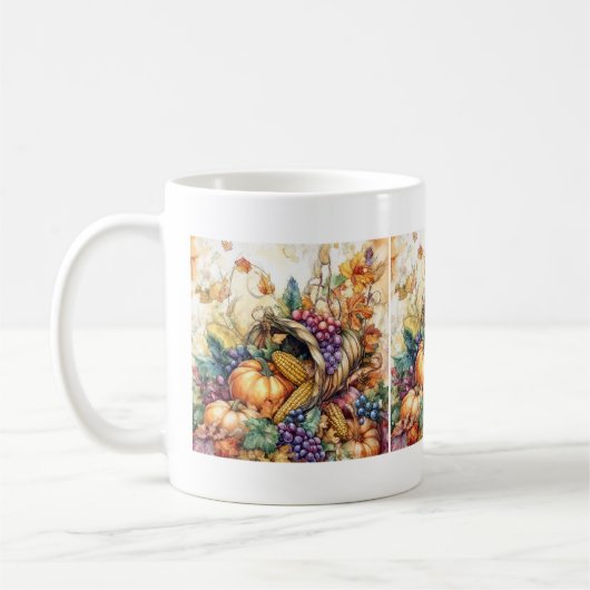 Herbstkornucopia-Tasse Kaffeetasse (Links)