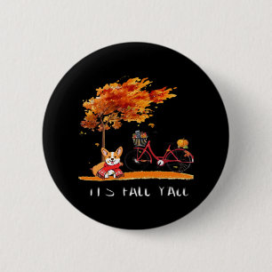 Herbstkostüm ist Herbst Y’all Dackel Button