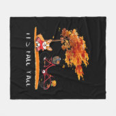 Herbstkostüm ist Herbst Y’all Dackel Fleecedecke (Vorderseite (Horizontal))