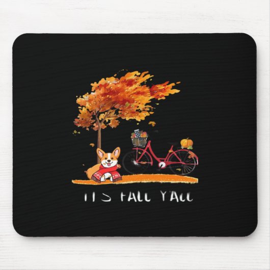 Herbstkostüm ist Herbst Y’all Dackel Mousepad (Vorne)