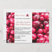 Herbstkranberries Einladung zur Hochzeit (Vorderseite)